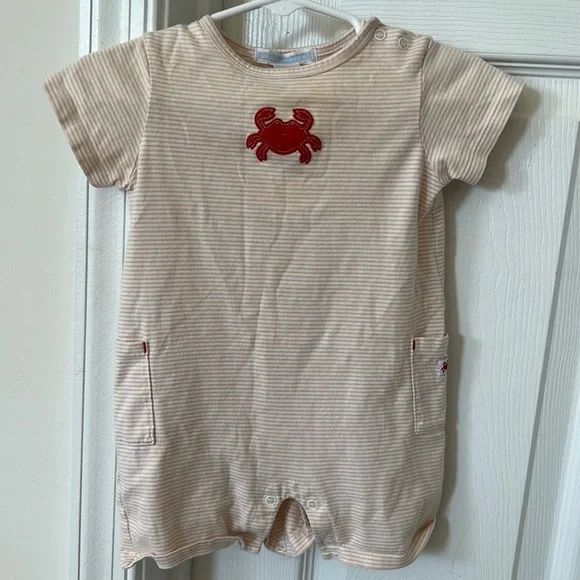 Janie And Jack Crab Shortie Romper - Picture 1 of 6